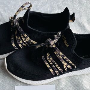 Adidas Black Sneakers with Camo Accents